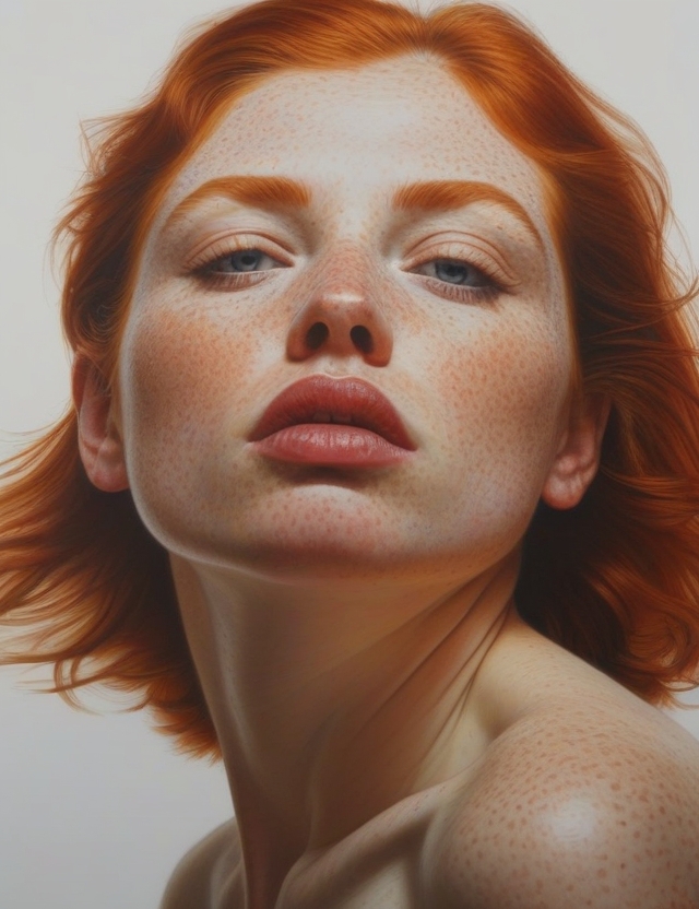 Leonardo_Vision_XL_Chuck_Close_art_Hyperrealism_body_shot_woma_2